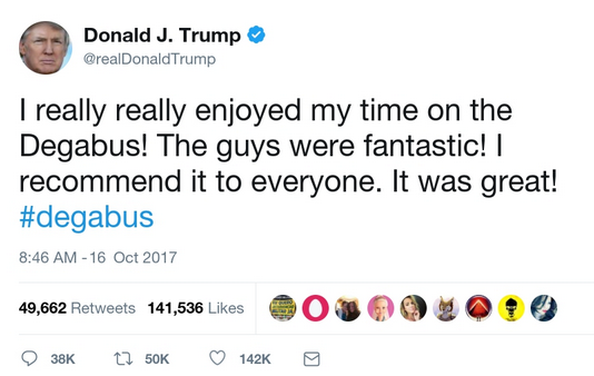 fake tweet parody image!